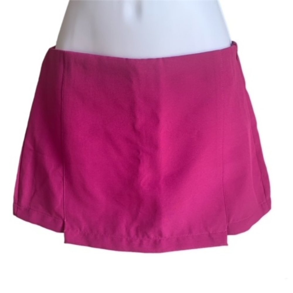 SHEIN ICON Solid High Waist Skort Rose Violet